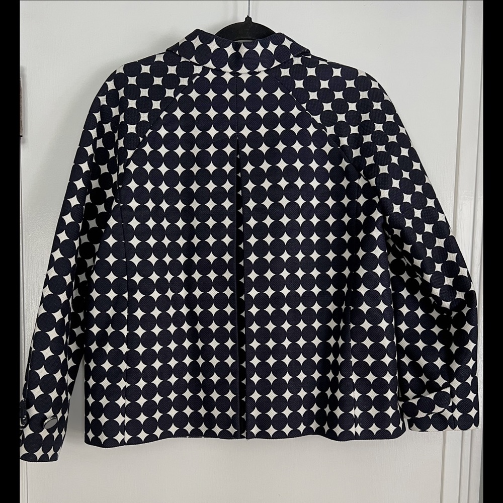 Talbots 50’s 60’s Mod Circle Pattern Blazer Size … - image 6